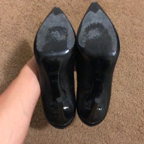 Alexander Wang black leather rhodium heel - Picture 2 of 5